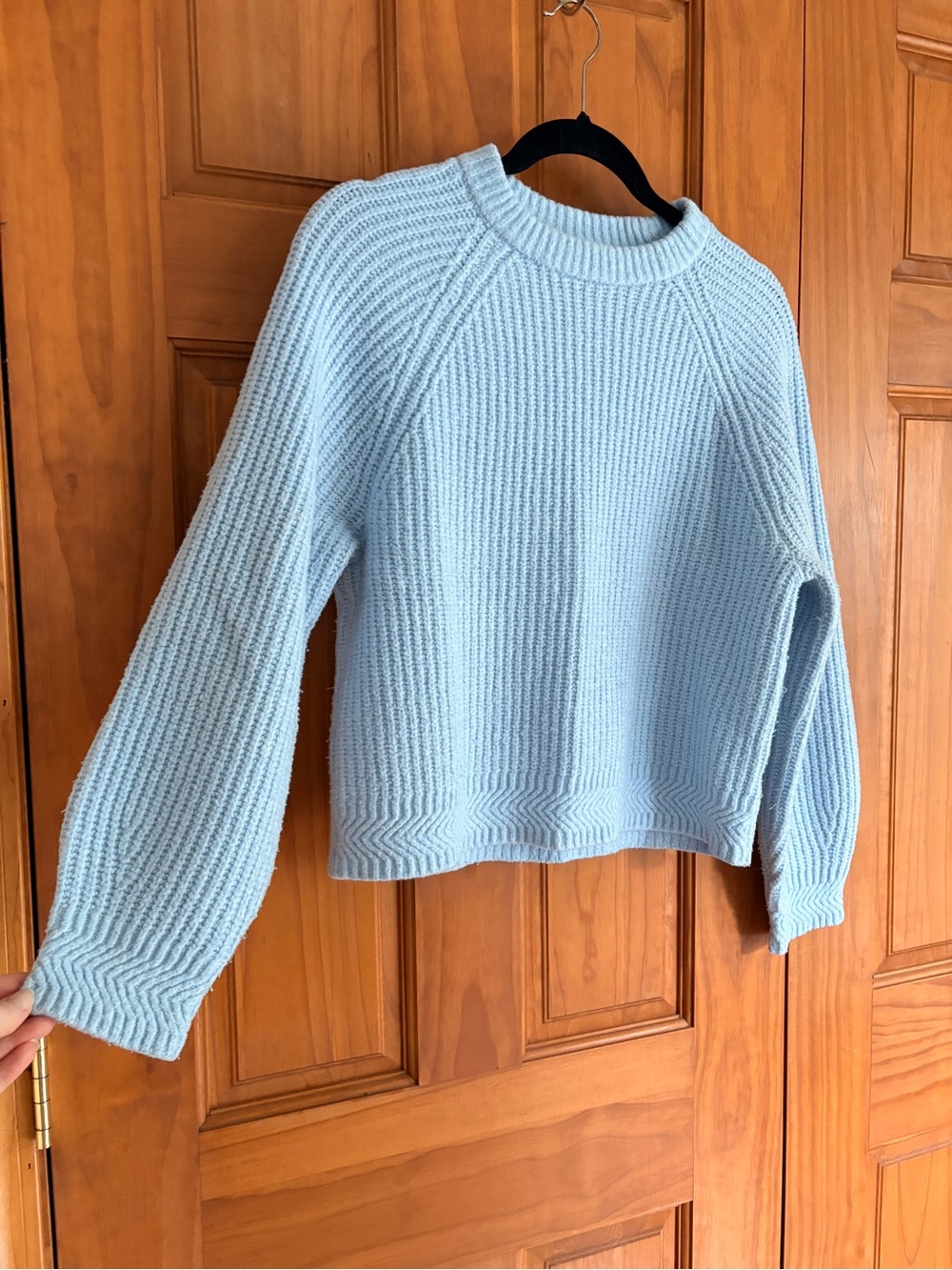 Baby Blue Knit Sweater Size Small